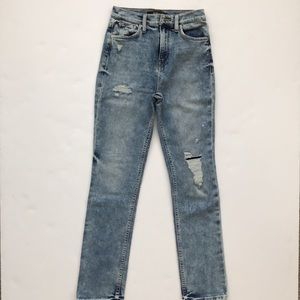 New Hudson Holly High Rise Straight Crop Denim Jeans